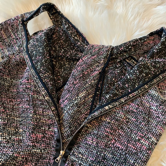 Jason Wu Twist Front Tweed Midi Cocktail Sheath Dress - Size 2 - Picture 9 of 14